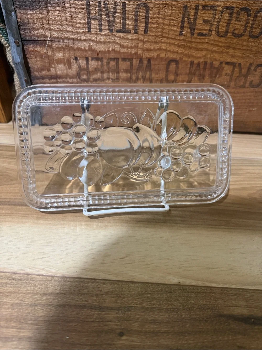 Federal glass refrigerator dish top lid